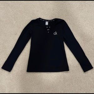 Soft and cozy button up CK long sleeve!